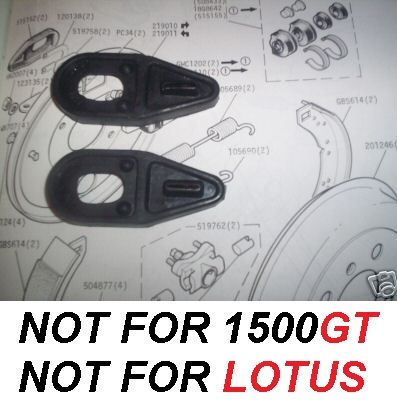 REAR BRAKE WHEEL CYLINDER GAITERS x2 (Ford Cortina Mk1) (1200cc & 1500cc) (1962- 66)